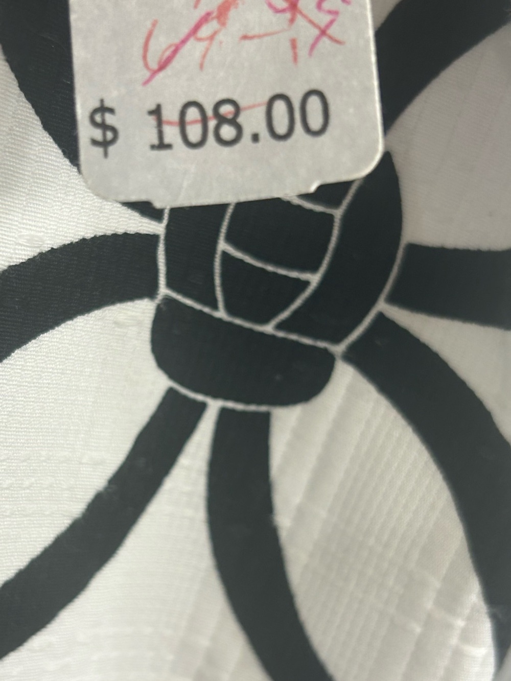 Vintage 1990s Talbots Petites NWT Black White Bow Ribbon Print Skirt 10P - Picture 5 of 6